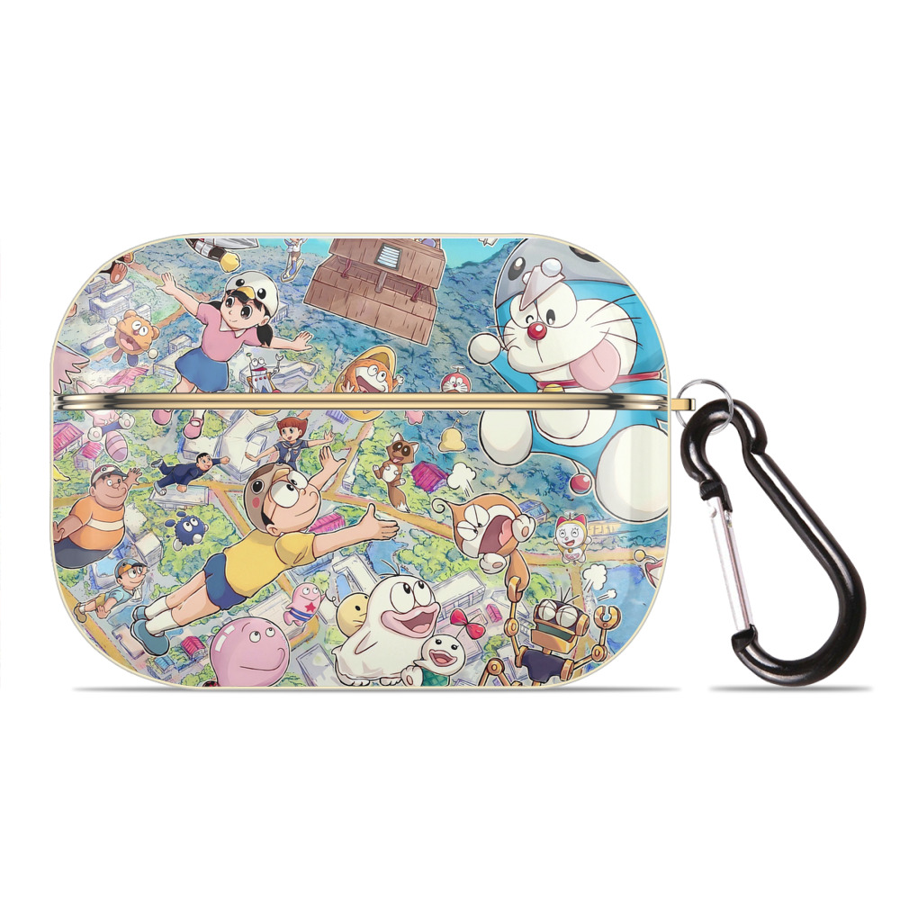 （画像用） ドラえもん Doraemon 【AirPods Pro用】ハードシェル保護ケース｜耐衝撃・防指紋・カラビナ付き商品仕様