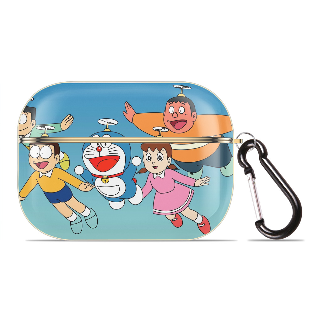 （画像用） ドラえもん Doraemon 【AirPods Pro用】ハードシェル保護ケース｜耐衝撃・防指紋・カラビナ付き商品仕様