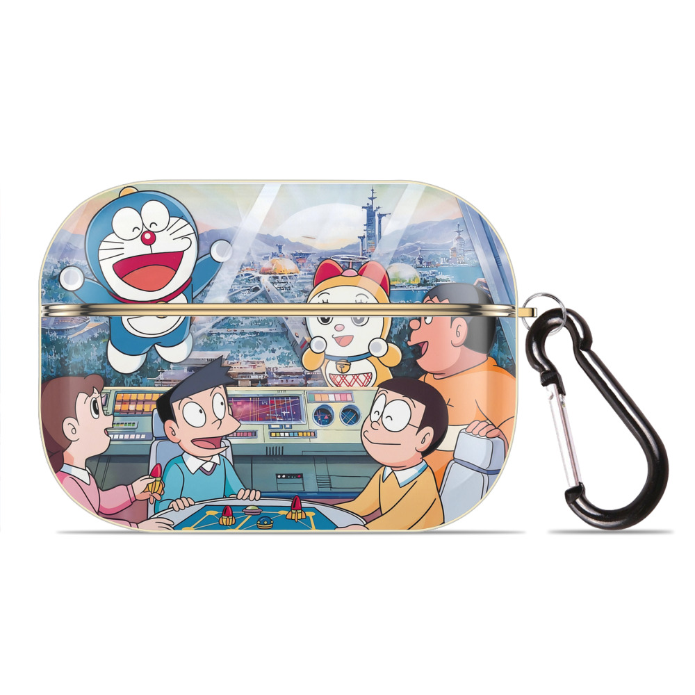 （画像用） ドラえもん Doraemon 【AirPods Pro用】ハードシェル保護ケース｜耐衝撃・防指紋・カラビナ付き商品仕様