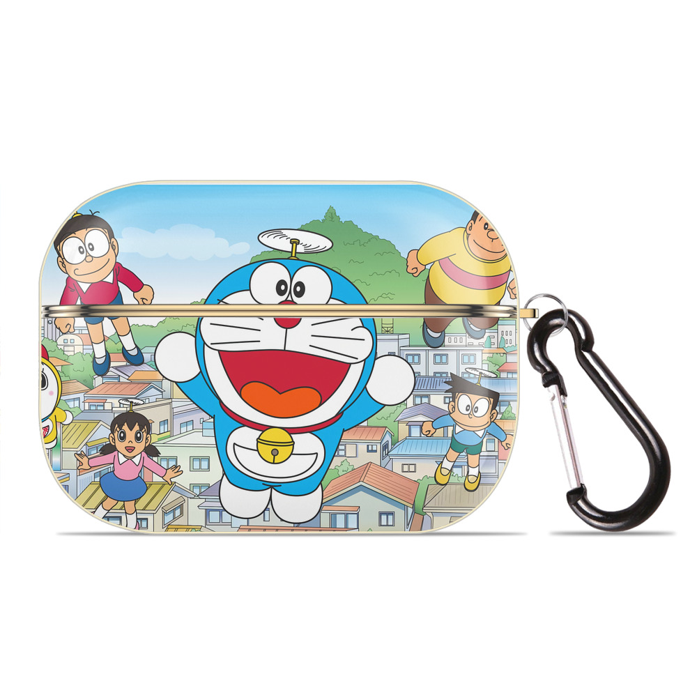 （画像用） ドラえもん Doraemon 【AirPods Pro用】ハードシェル保護ケース｜耐衝撃・防指紋・カラビナ付き商品仕様