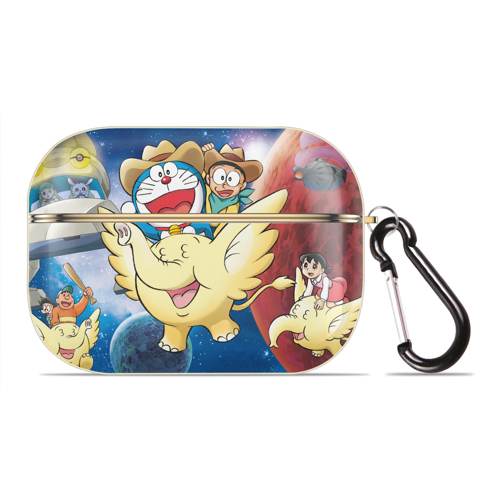 （画像用） ドラえもん Doraemon 【AirPods Pro用】ハードシェル保護ケース｜耐衝撃・防指紋・カラビナ付き商品仕様