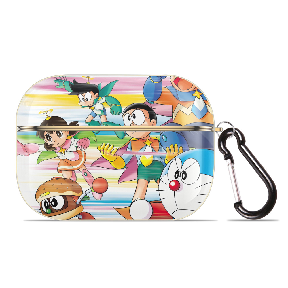 （画像用） ドラえもん Doraemon 【AirPods Pro用】ハードシェル保護ケース｜耐衝撃・防指紋・カラビナ付き商品仕様