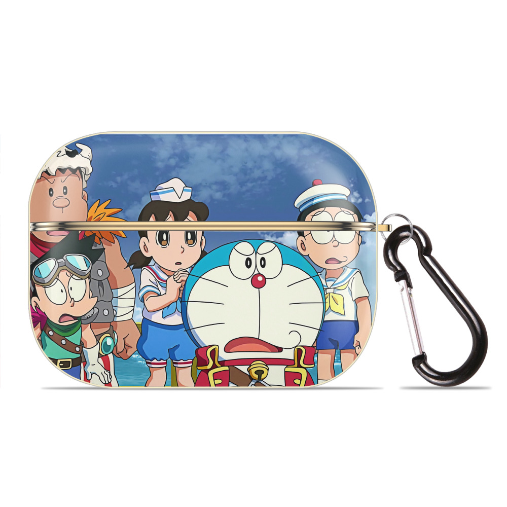 （画像用） ドラえもん Doraemon 【AirPods Pro用】ハードシェル保護ケース｜耐衝撃・防指紋・カラビナ付き商品仕様