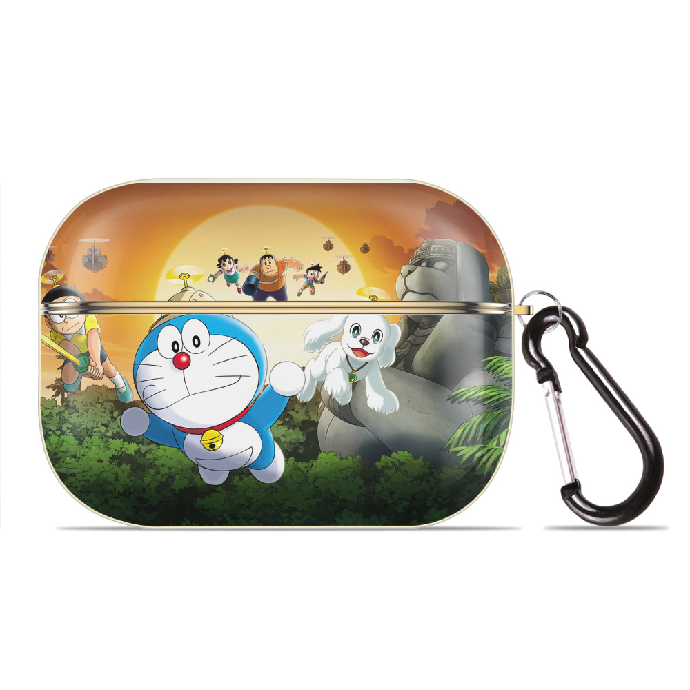 （画像用） ドラえもん Doraemon 【AirPods Pro用】ハードシェル保護ケース｜耐衝撃・防指紋・カラビナ付き商品仕様