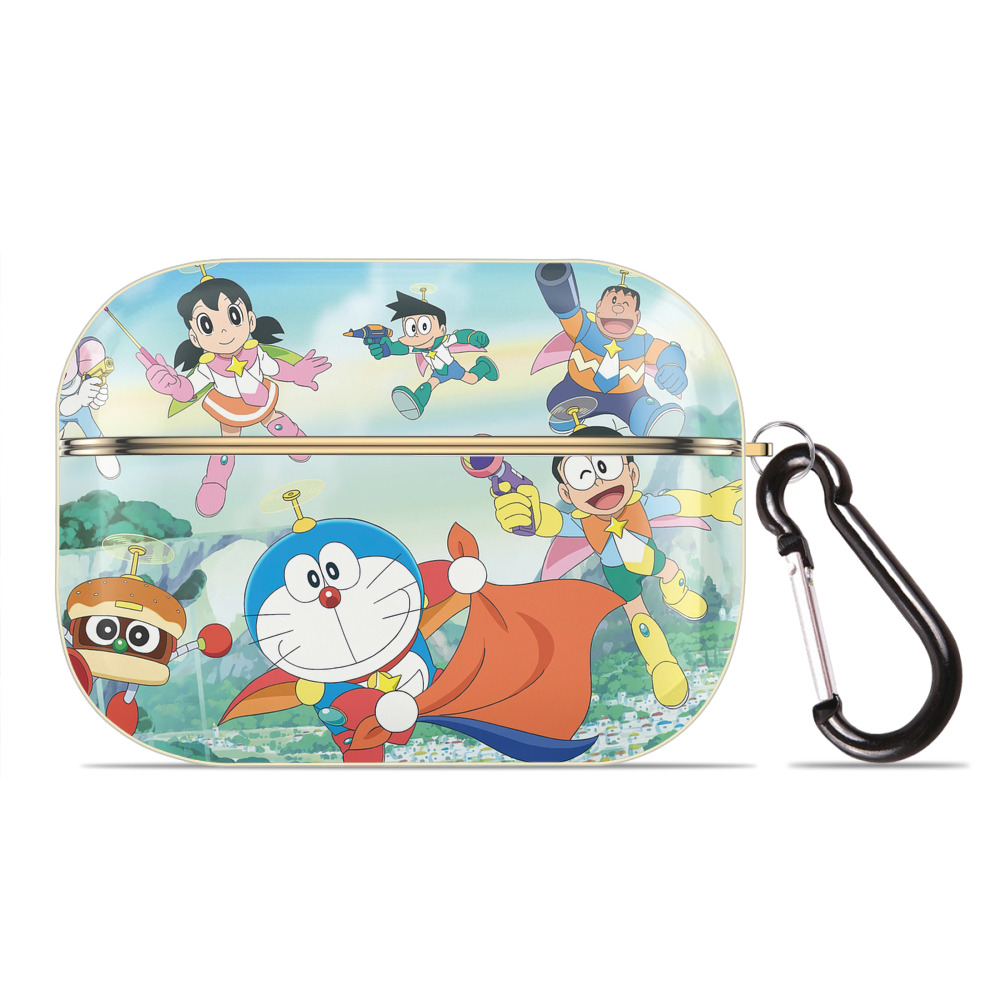 （画像用） ドラえもん Doraemon 【AirPods Pro用】ハードシェル保護ケース｜耐衝撃・防指紋・カラビナ付き商品仕様