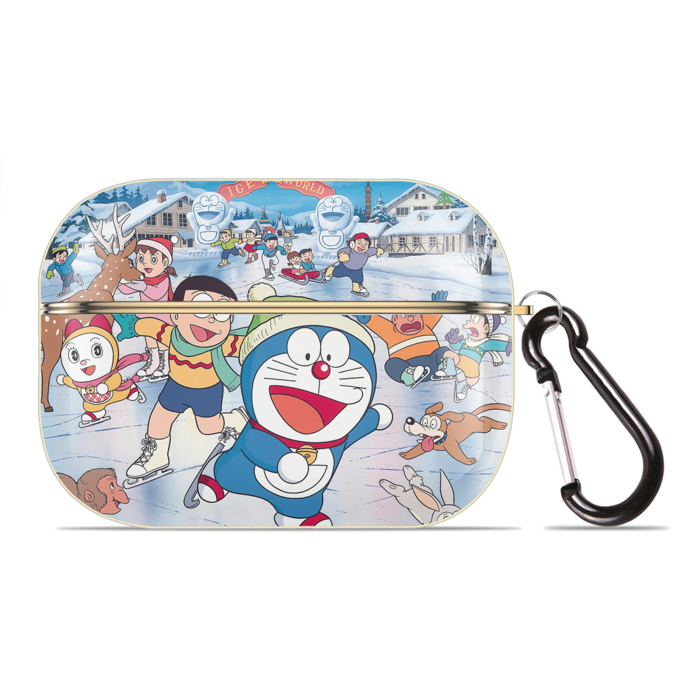 （画像用） ドラえもん Doraemon 【AirPods Pro用】ハードシェル保護ケース｜耐衝撃・防指紋・カラビナ付き商品仕様
