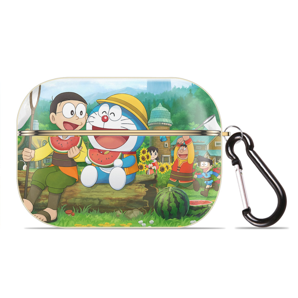 （画像用） ドラえもん Doraemon 【AirPods Pro用】ハードシェル保護ケース｜耐衝撃・防指紋・カラビナ付き商品仕様