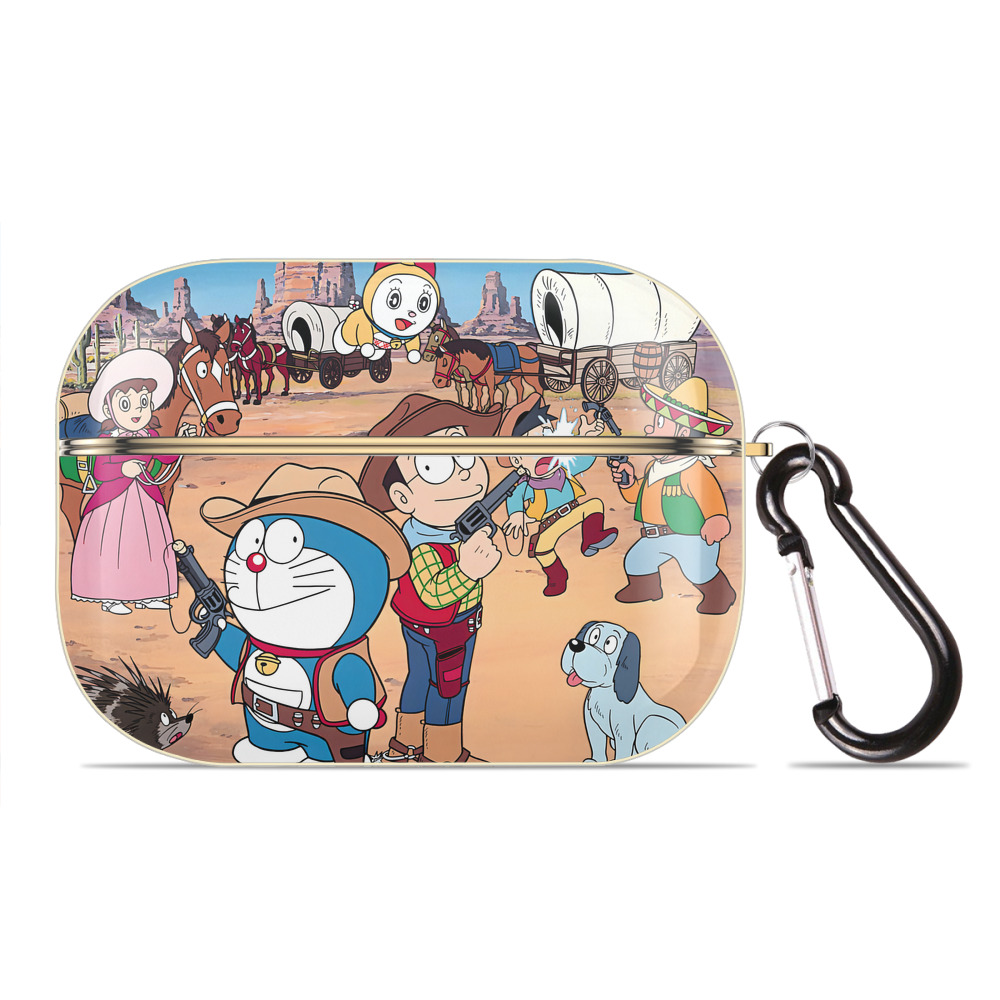 （画像用） ドラえもん Doraemon 【AirPods Pro用】ハードシェル保護ケース｜耐衝撃・防指紋・カラビナ付き商品仕様