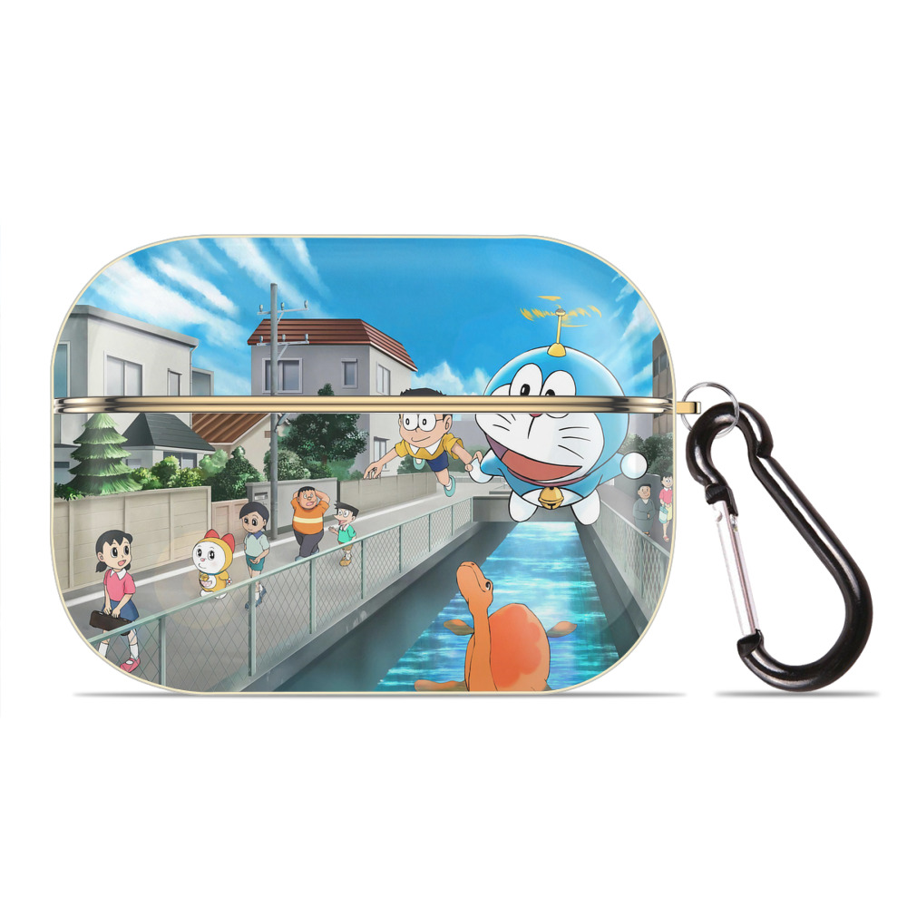 （画像用） ドラえもん Doraemon 【AirPods Pro用】ハードシェル保護ケース｜耐衝撃・防指紋・カラビナ付き商品仕様