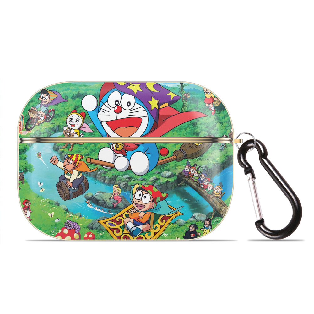（画像用） ドラえもん Doraemon 【AirPods Pro用】ハードシェル保護ケース｜耐衝撃・防指紋・カラビナ付き商品仕様