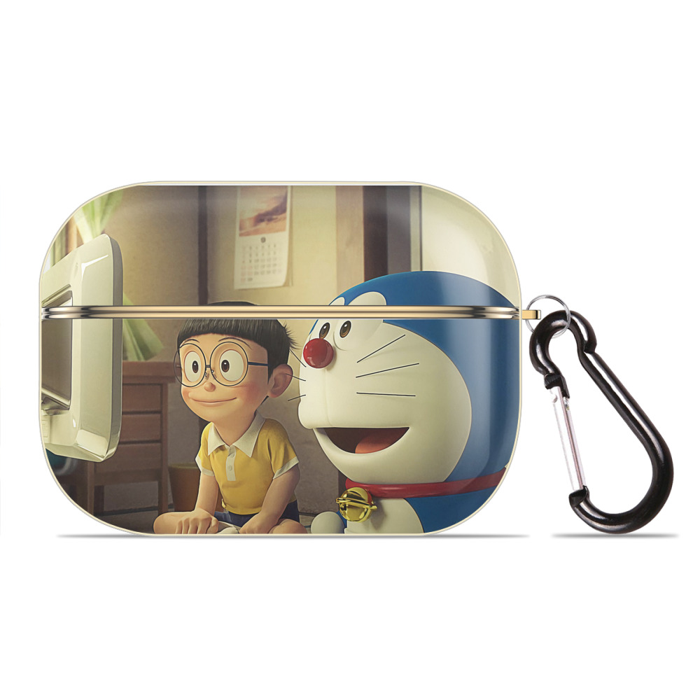 （画像用） ドラえもん Doraemon 【AirPods Pro用】ハードシェル保護ケース｜耐衝撃・防指紋・カラビナ付き商品仕様