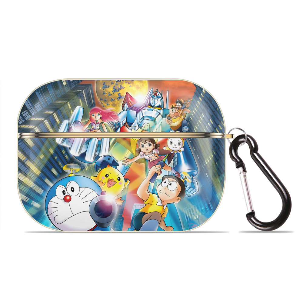 （画像用） ドラえもん Doraemon 【AirPods Pro用】ハードシェル保護ケース｜耐衝撃・防指紋・カラビナ付き商品仕様