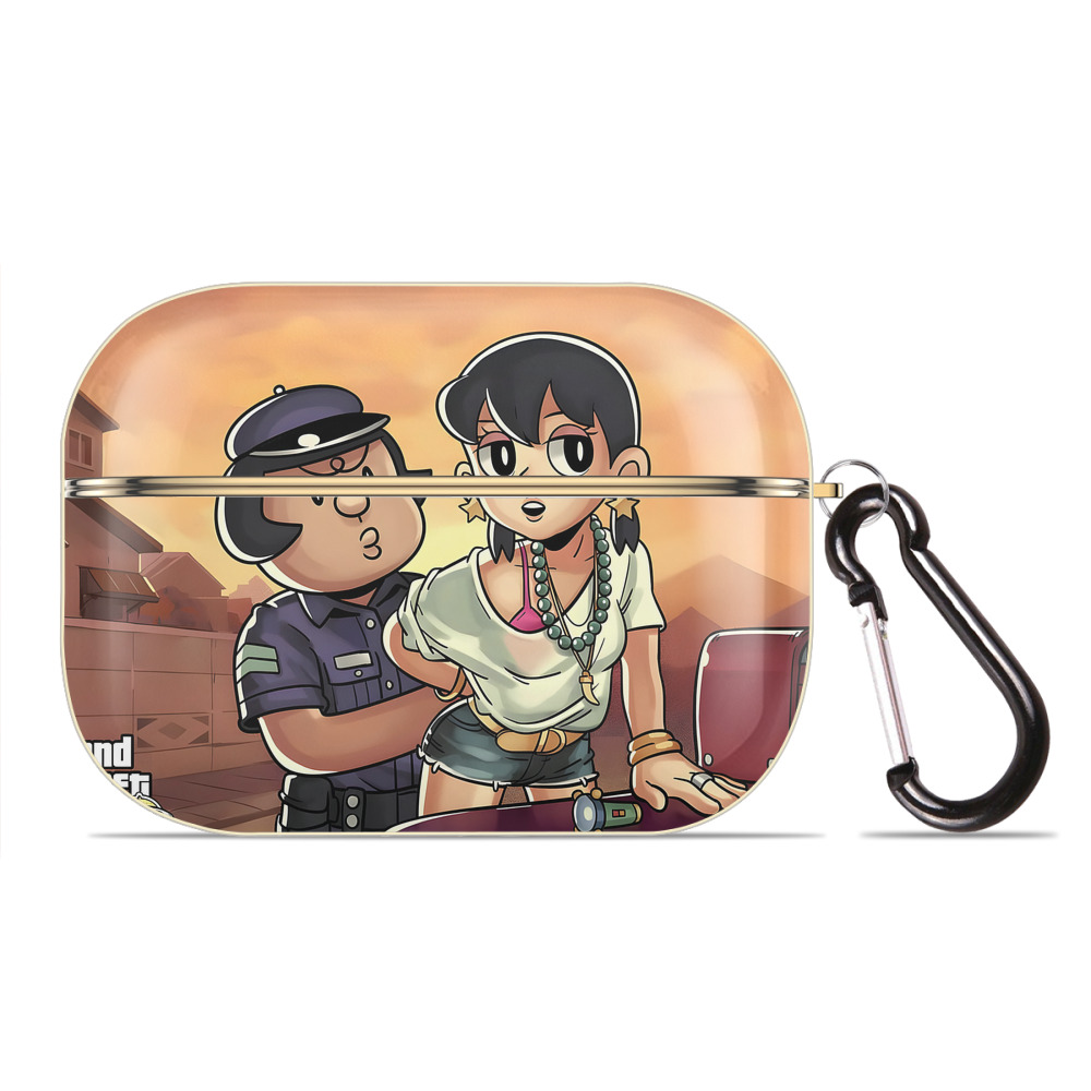 （画像用） ドラえもん Doraemon 【AirPods Pro用】ハードシェル保護ケース｜耐衝撃・防指紋・カラビナ付き商品仕様