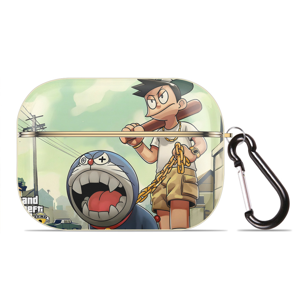 （画像用） ドラえもん Doraemon 【AirPods Pro用】ハードシェル保護ケース｜耐衝撃・防指紋・カラビナ付き商品仕様