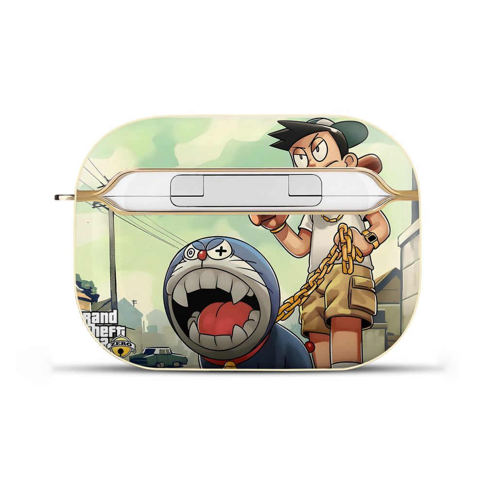 （画像用） ドラえもん Doraemon 【AirPods Pro用】ハードシェル保護ケース｜耐衝撃・防指紋・カラビナ付き商品仕様