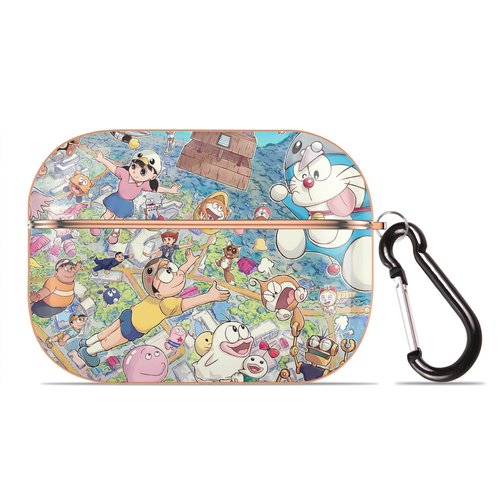 （画像用） ドラえもん Doraemon 【AirPods Pro用】ハードシェル保護ケース｜耐衝撃・防指紋・カラビナ付き商品仕様