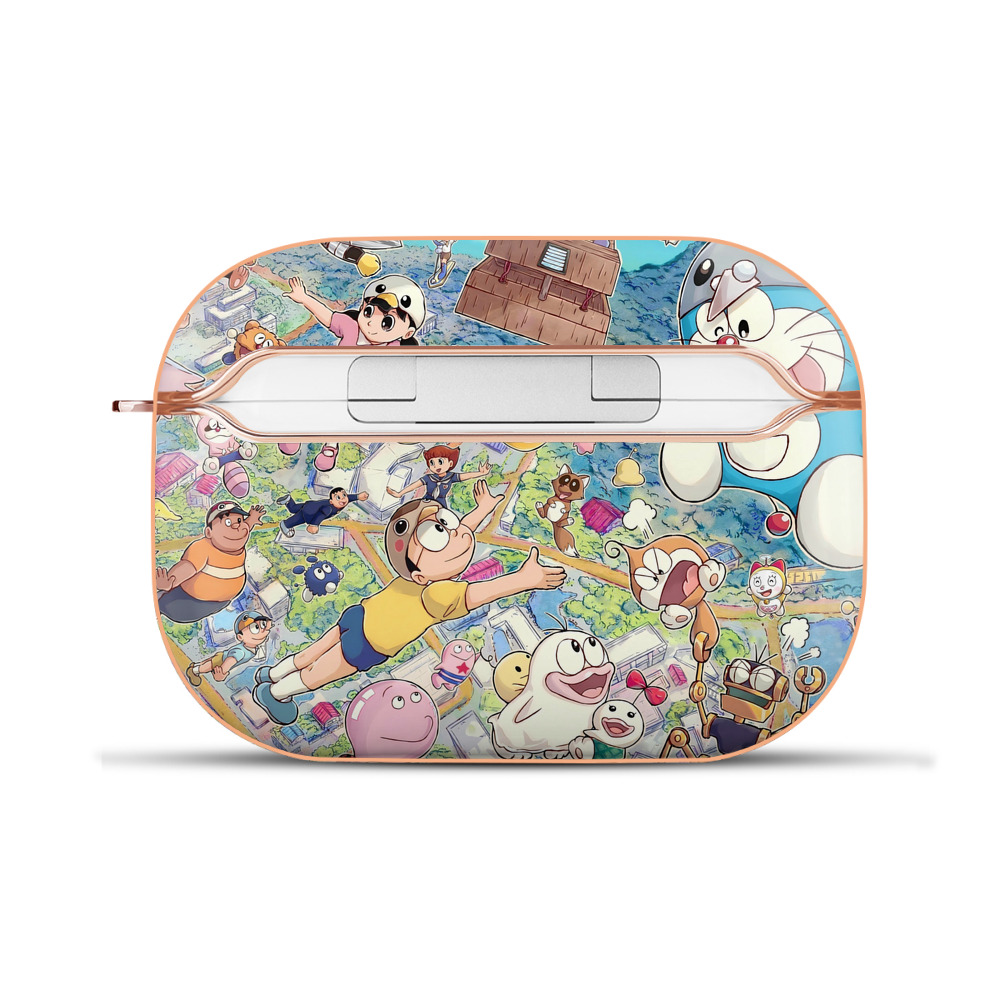 （画像用） ドラえもん Doraemon 【AirPods Pro用】ハードシェル保護ケース｜耐衝撃・防指紋・カラビナ付き商品仕様
