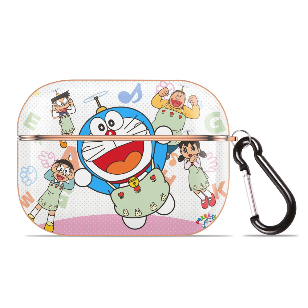 （画像用） ドラえもん Doraemon 【AirPods Pro用】ハードシェル保護ケース｜耐衝撃・防指紋・カラビナ付き商品仕様