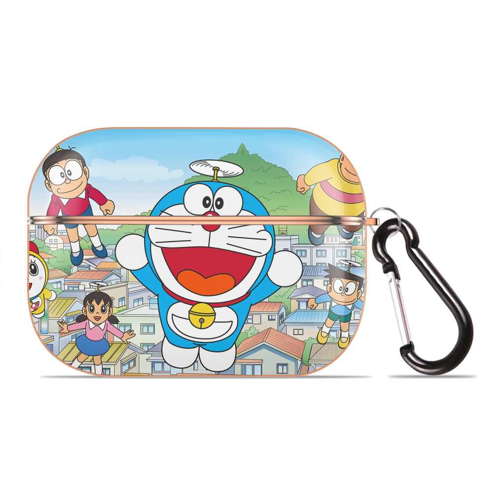 （画像用） ドラえもん Doraemon 【AirPods Pro用】ハードシェル保護ケース｜耐衝撃・防指紋・カラビナ付き商品仕様