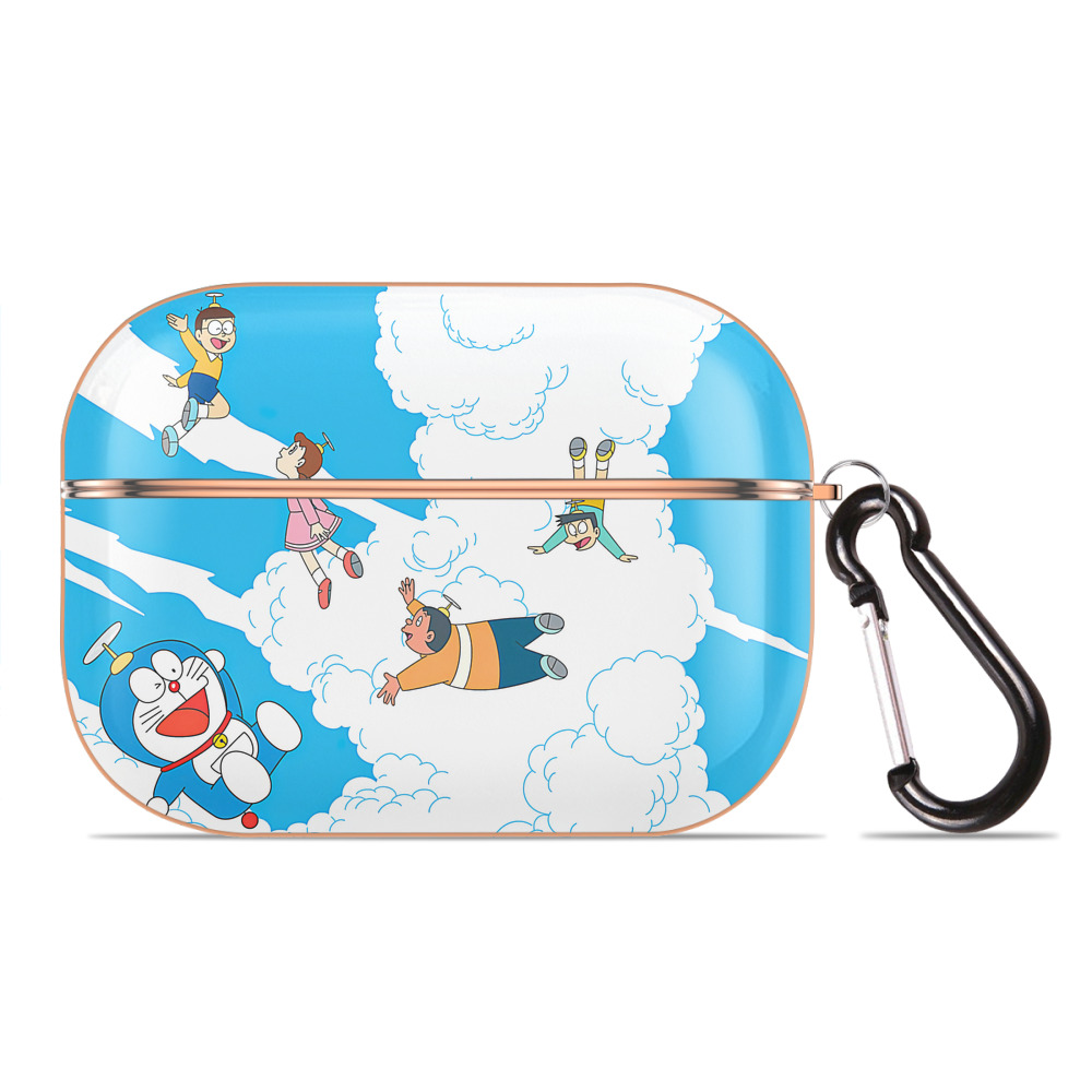 （画像用） ドラえもん Doraemon 【AirPods Pro用】ハードシェル保護ケース｜耐衝撃・防指紋・カラビナ付き商品仕様