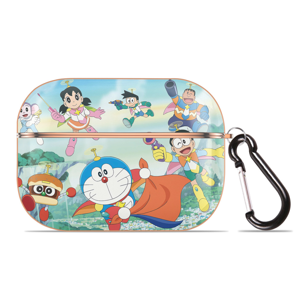 （画像用） ドラえもん Doraemon 【AirPods Pro用】ハードシェル保護ケース｜耐衝撃・防指紋・カラビナ付き商品仕様