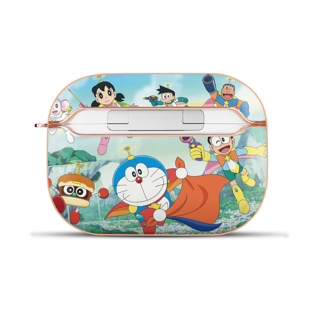 （画像用） ドラえもん Doraemon 【AirPods Pro用】ハードシェル保護ケース｜耐衝撃・防指紋・カラビナ付き商品仕様