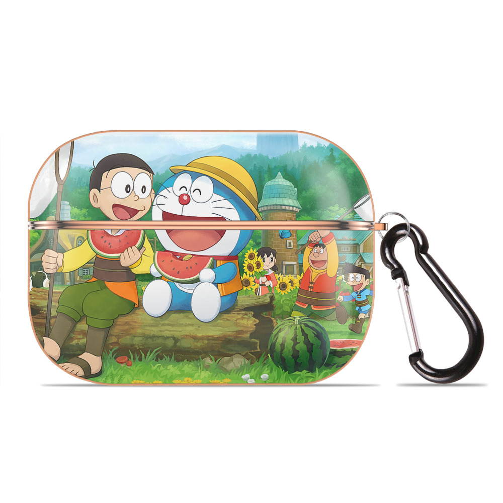 （画像用） ドラえもん Doraemon 【AirPods Pro用】ハードシェル保護ケース｜耐衝撃・防指紋・カラビナ付き商品仕様