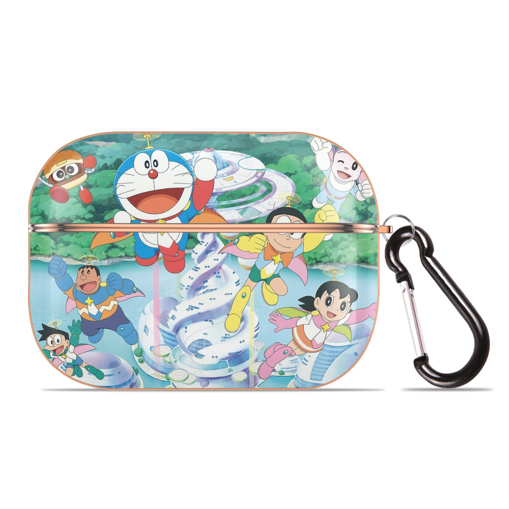 （画像用） ドラえもん Doraemon 【AirPods Pro用】ハードシェル保護ケース｜耐衝撃・防指紋・カラビナ付き商品仕様