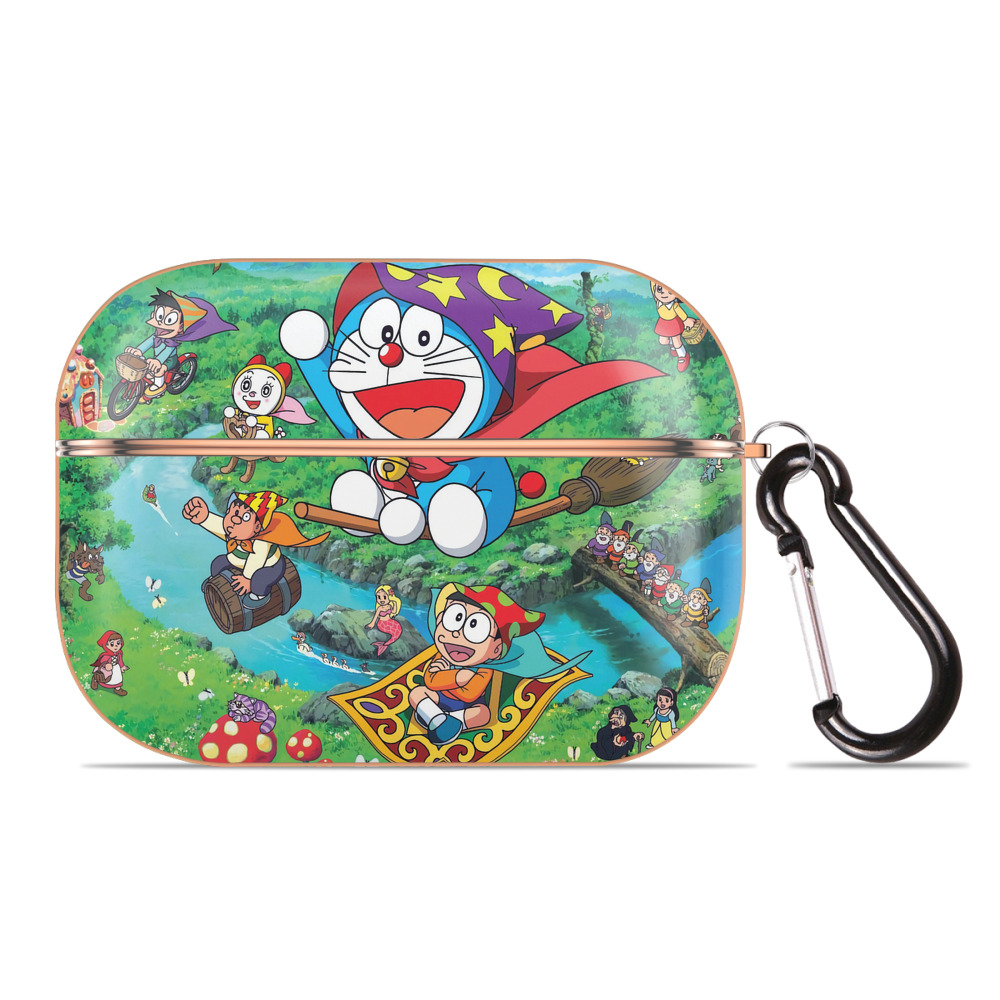 （画像用） ドラえもん Doraemon 【AirPods Pro用】ハードシェル保護ケース｜耐衝撃・防指紋・カラビナ付き商品仕様