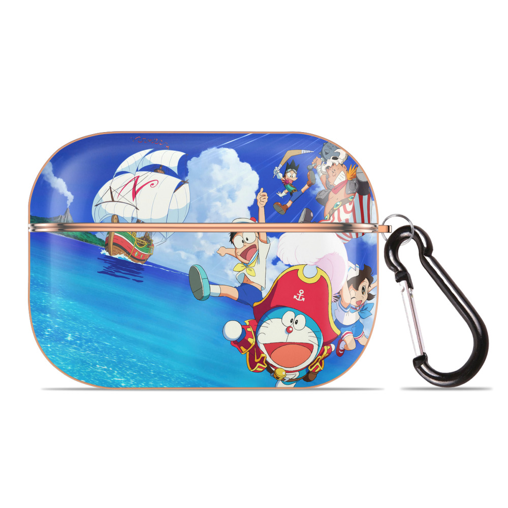 （画像用） ドラえもん Doraemon 【AirPods Pro用】ハードシェル保護ケース｜耐衝撃・防指紋・カラビナ付き商品仕様