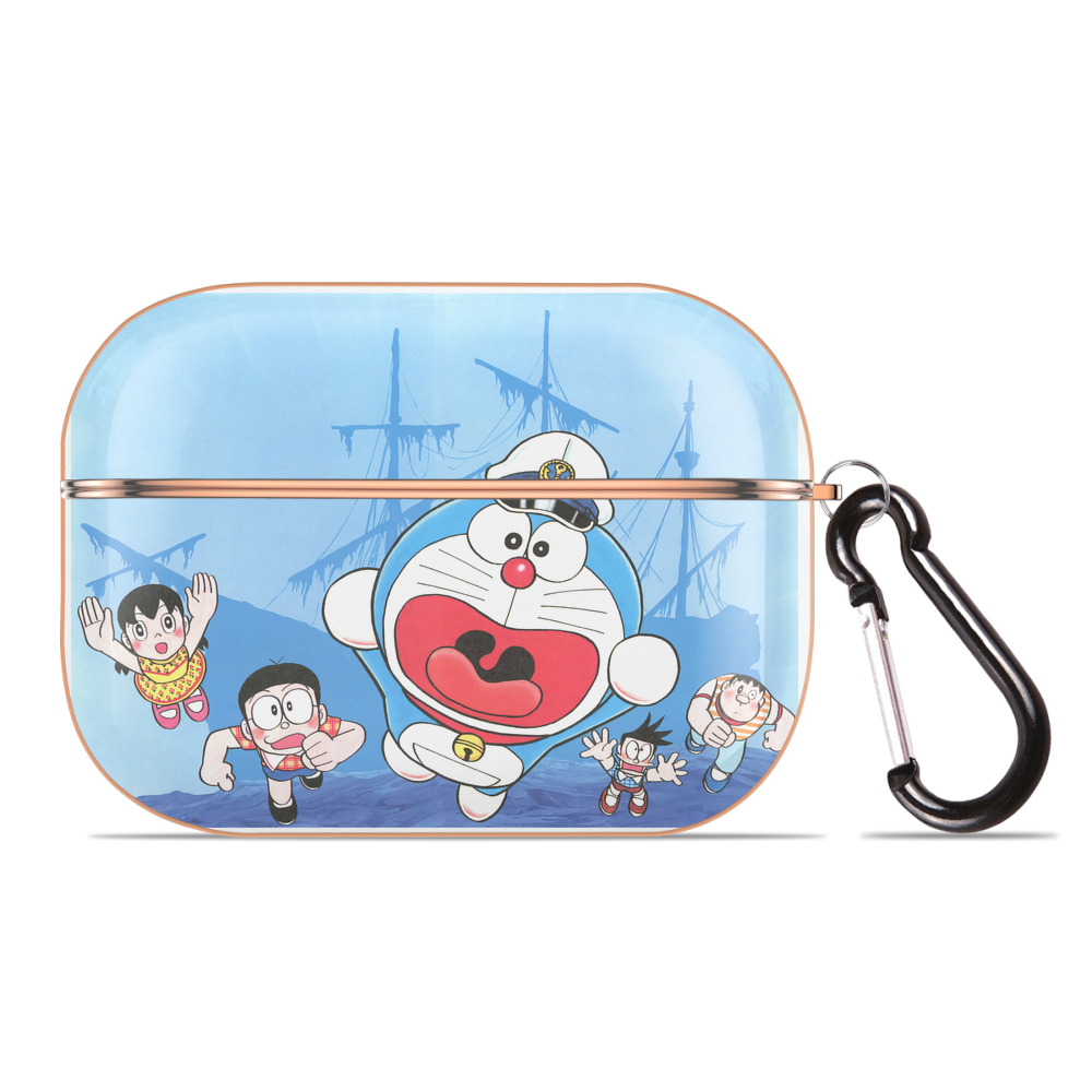 （画像用） ドラえもん Doraemon 【AirPods Pro用】ハードシェル保護ケース｜耐衝撃・防指紋・カラビナ付き商品仕様