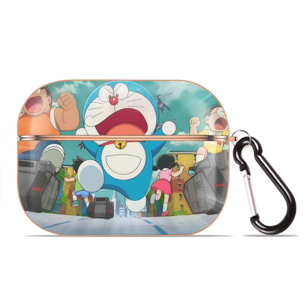 （画像用） ドラえもん Doraemon 【AirPods Pro用】ハードシェル保護ケース｜耐衝撃・防指紋・カラビナ付き商品仕様