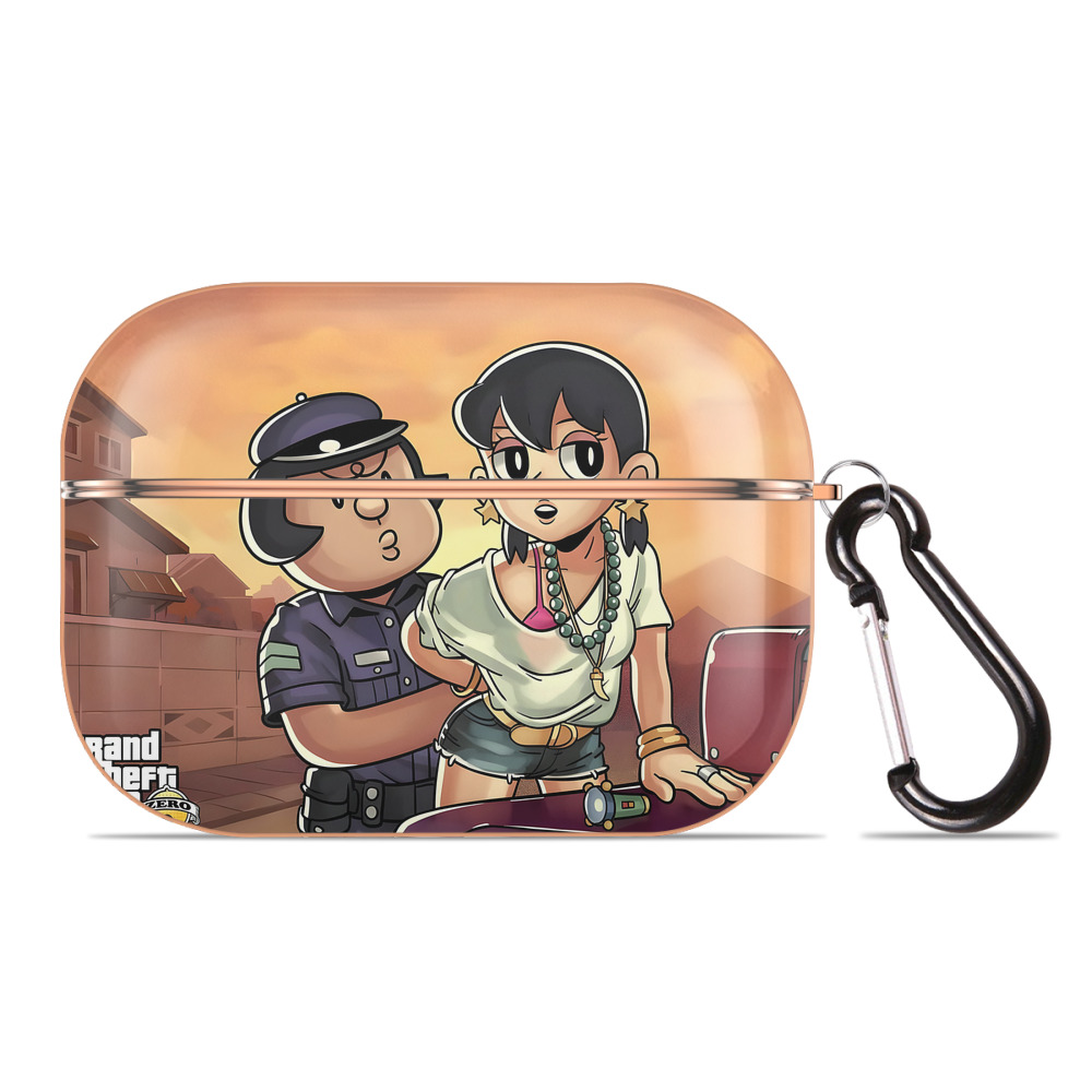 （画像用） ドラえもん Doraemon 【AirPods Pro用】ハードシェル保護ケース｜耐衝撃・防指紋・カラビナ付き商品仕様
