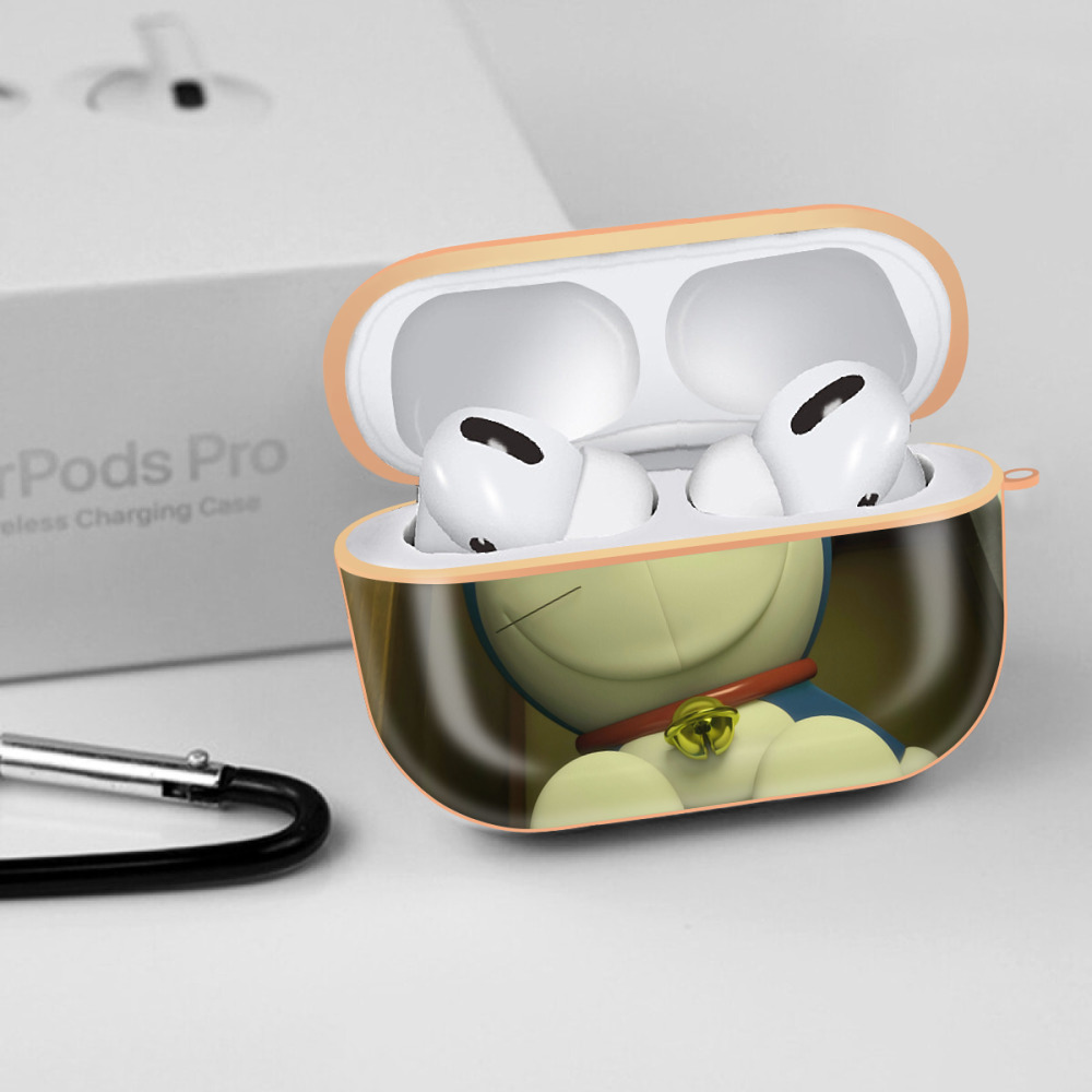 ドラえもん Doraemon 【AirPods Pro用】ハードシェル保護ケース｜耐衝撃・防指紋・カラビナ付き商品仕様