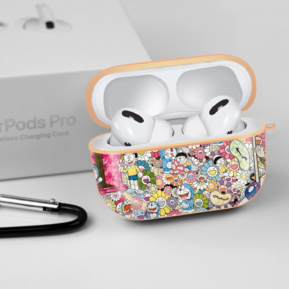 ドラえもん Doraemon 【AirPods Pro用】ハードシェル保護ケース｜耐衝撃・防指紋・カラビナ付き商品仕様