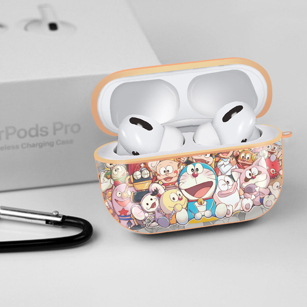 ドラえもん Doraemon 【AirPods Pro用】ハードシェル保護ケース｜耐衝撃・防指紋・カラビナ付き商品仕様