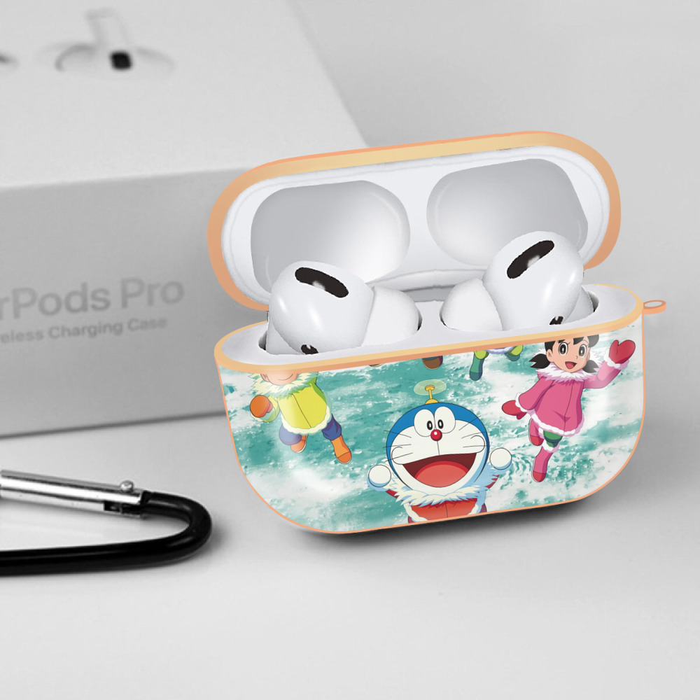ドラえもん Doraemon 【AirPods Pro用】ハードシェル保護ケース｜耐衝撃・防指紋・カラビナ付き商品仕様