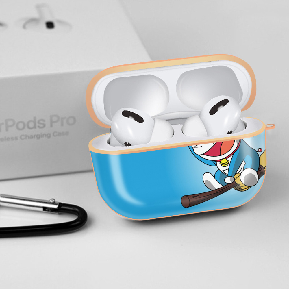 ドラえもん Doraemon 【AirPods Pro用】ハードシェル保護ケース｜耐衝撃・防指紋・カラビナ付き商品仕様