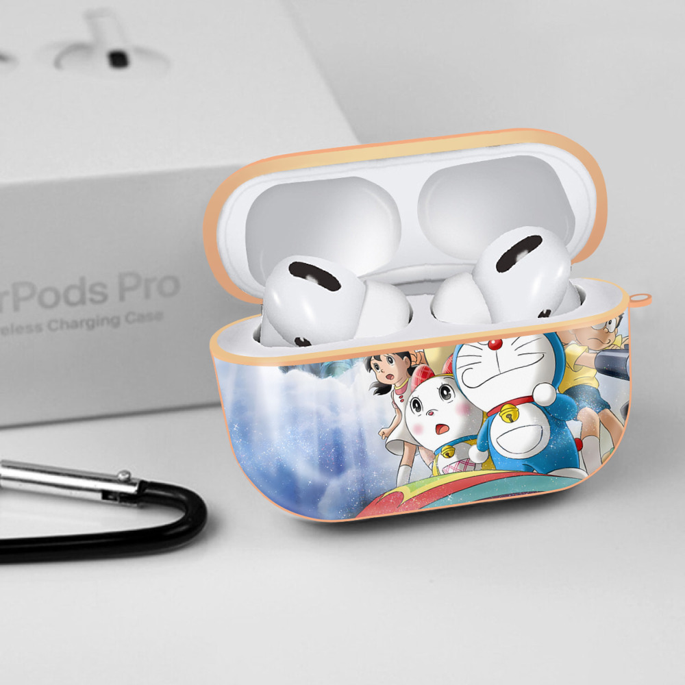 ドラえもん Doraemon 【AirPods Pro用】ハードシェル保護ケース｜耐衝撃・防指紋・カラビナ付き商品仕様