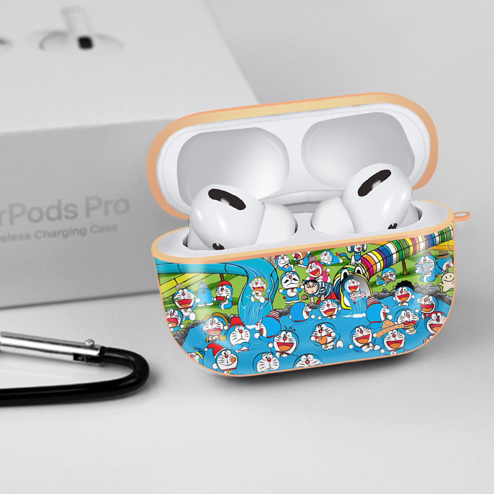 ドラえもん Doraemon 【AirPods Pro用】ハードシェル保護ケース｜耐衝撃・防指紋・カラビナ付き商品仕様
