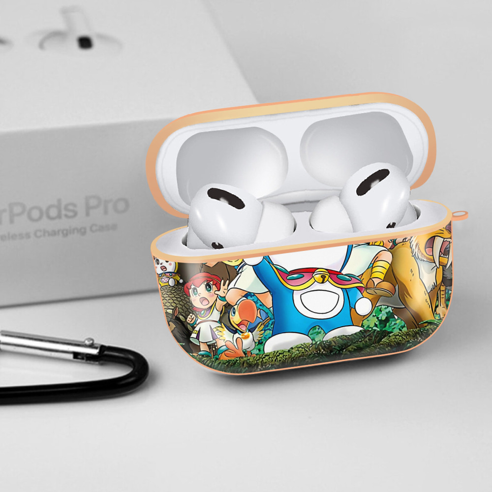 ドラえもん Doraemon 【AirPods Pro用】ハードシェル保護ケース｜耐衝撃・防指紋・カラビナ付き商品仕様