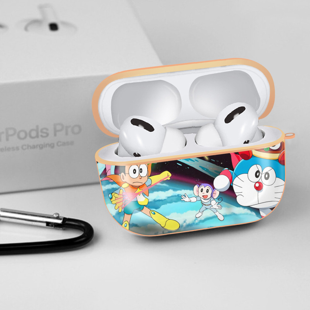 ドラえもん Doraemon 【AirPods Pro用】ハードシェル保護ケース｜耐衝撃・防指紋・カラビナ付き商品仕様