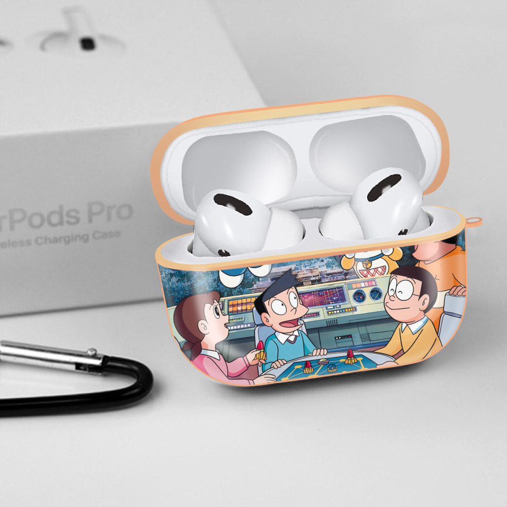ドラえもん Doraemon 【AirPods Pro用】ハードシェル保護ケース｜耐衝撃・防指紋・カラビナ付き商品仕様