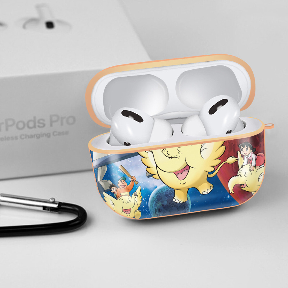 ドラえもん Doraemon 【AirPods Pro用】ハードシェル保護ケース｜耐衝撃・防指紋・カラビナ付き商品仕様