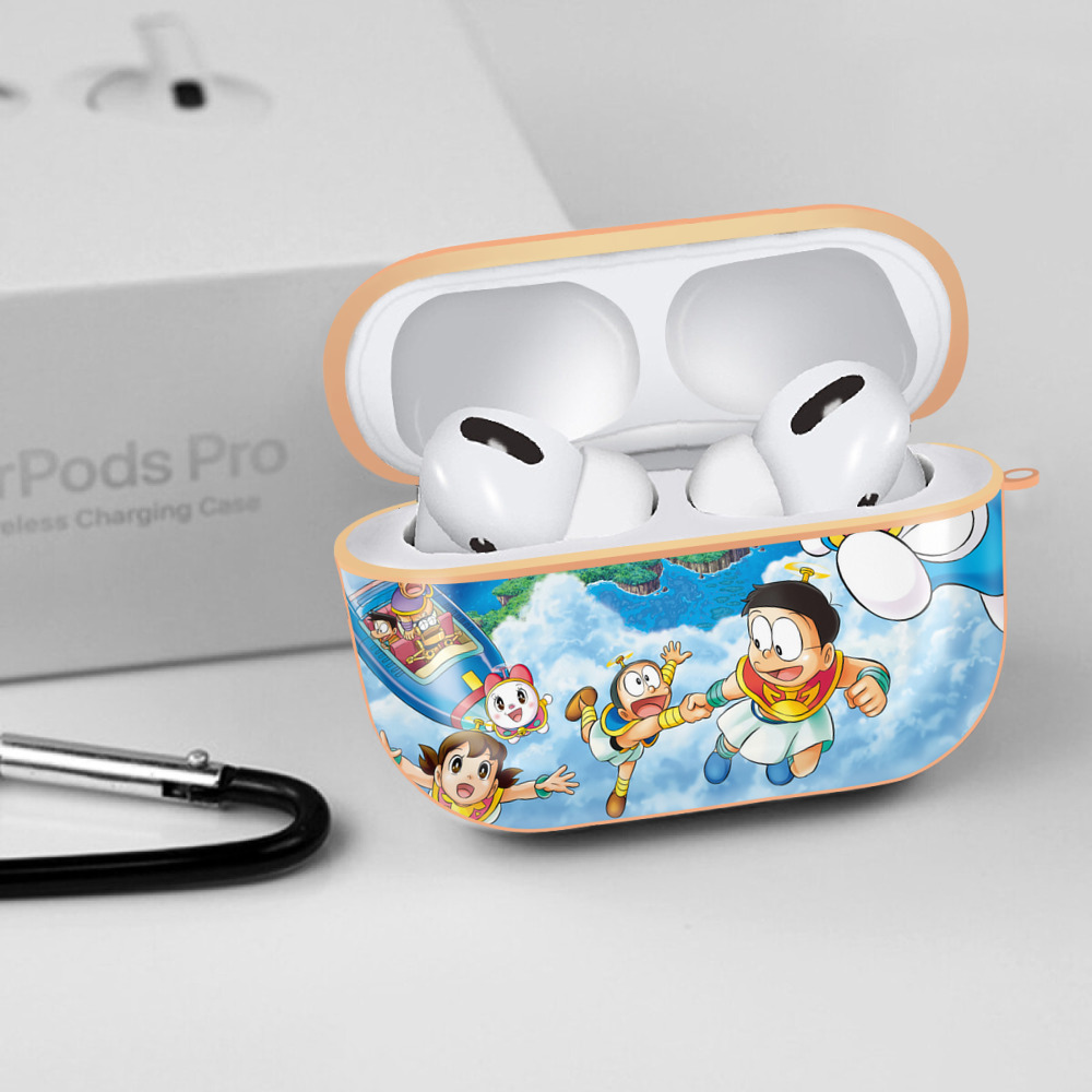 ドラえもん Doraemon 【AirPods Pro用】ハードシェル保護ケース｜耐衝撃・防指紋・カラビナ付き商品仕様