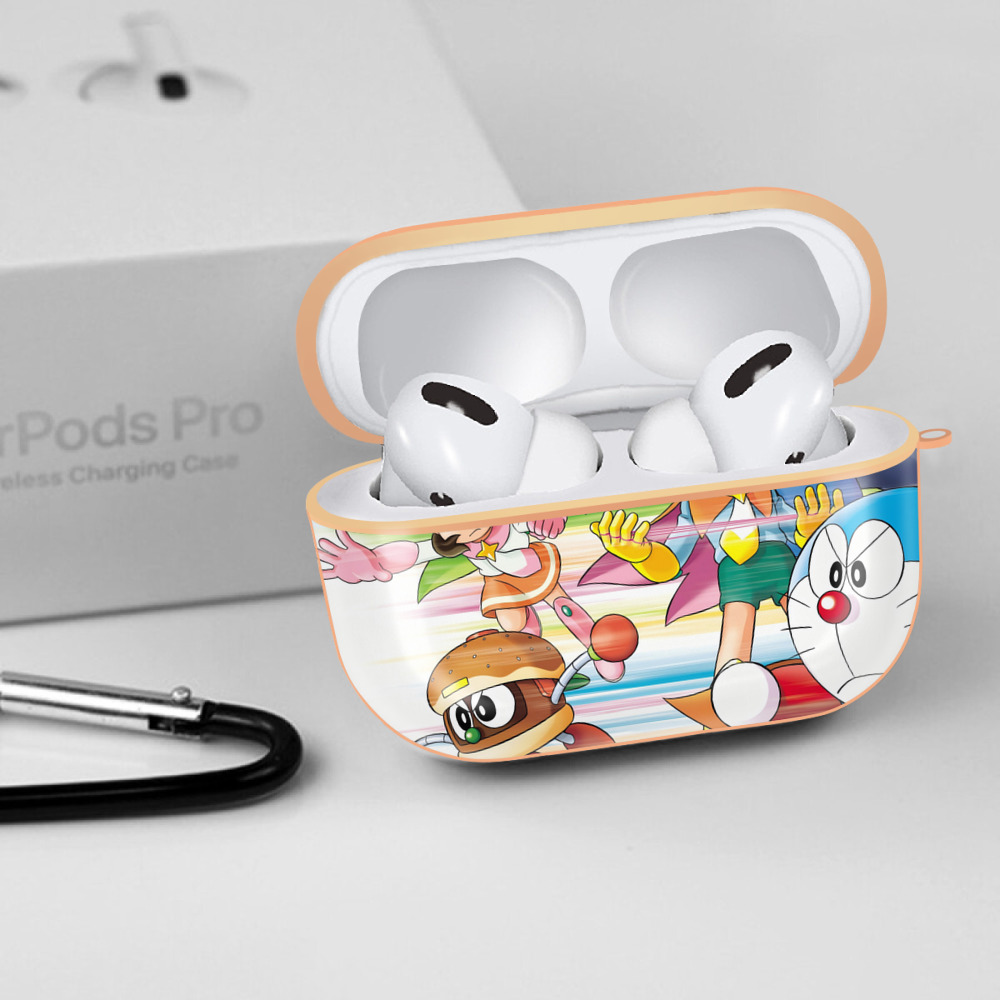 ドラえもん Doraemon 【AirPods Pro用】ハードシェル保護ケース｜耐衝撃・防指紋・カラビナ付き商品仕様