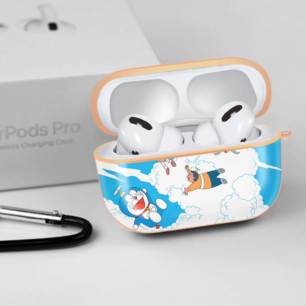 ドラえもん Doraemon 【AirPods Pro用】ハードシェル保護ケース｜耐衝撃・防指紋・カラビナ付き商品仕様