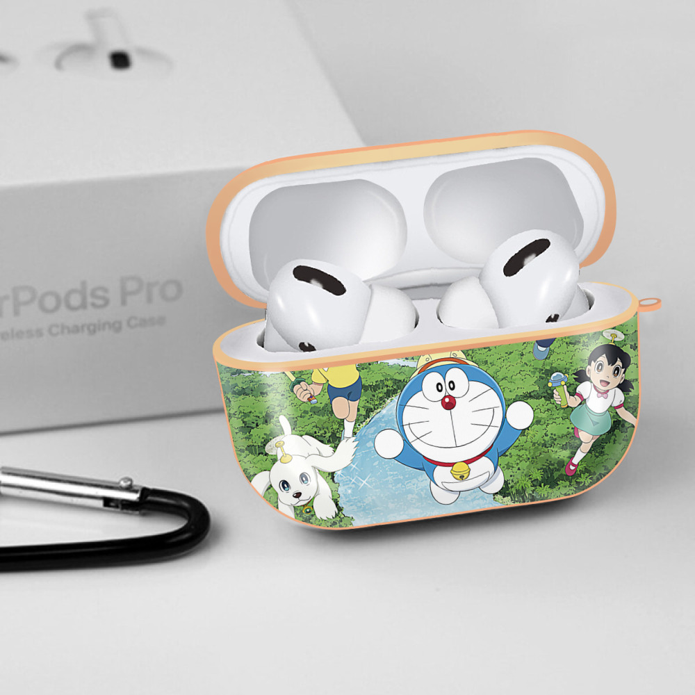 ドラえもん Doraemon 【AirPods Pro用】ハードシェル保護ケース｜耐衝撃・防指紋・カラビナ付き商品仕様