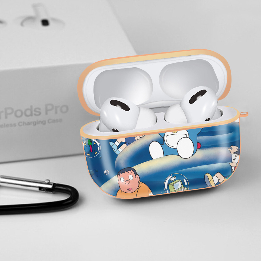 ドラえもん Doraemon 【AirPods Pro用】ハードシェル保護ケース｜耐衝撃・防指紋・カラビナ付き商品仕様