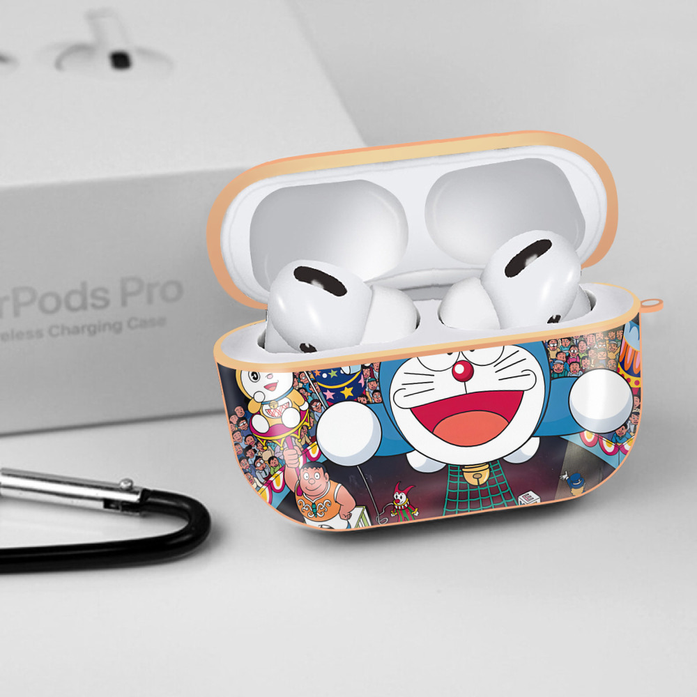 ドラえもん Doraemon 【AirPods Pro用】ハードシェル保護ケース｜耐衝撃・防指紋・カラビナ付き商品仕様